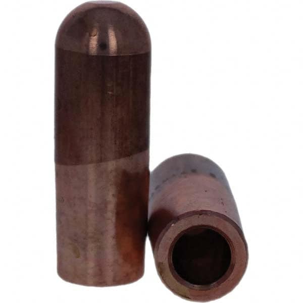 Tuffaloy - Spot Welder Tips For Use With: 7RW Electrode Holder Type: Straight Tip B Nose (Dome) - Caliber Tooling