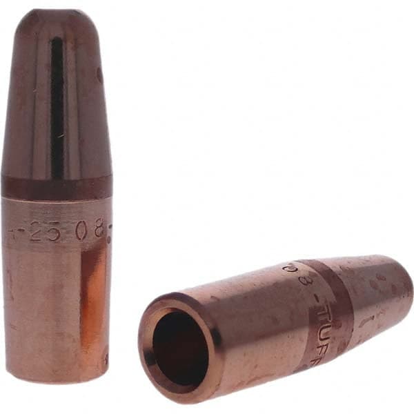 Tuffaloy - Spot Welder Tips For Use With: 7RW Electrode Holder Type: Straight Tip A Nose (Pointed) - Caliber Tooling