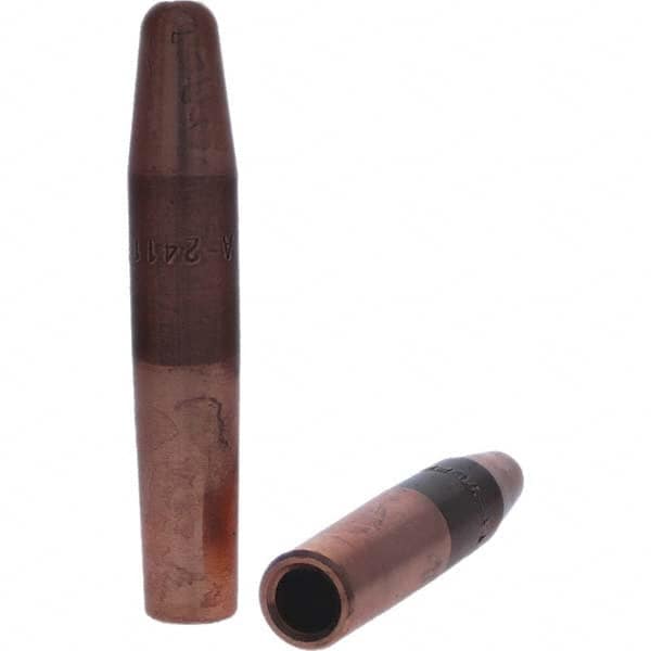 Tuffaloy - Spot Welder Tips For Use With: 4RW Electrode Holder Type: Straight Tip A Nose (Pointed) - Caliber Tooling