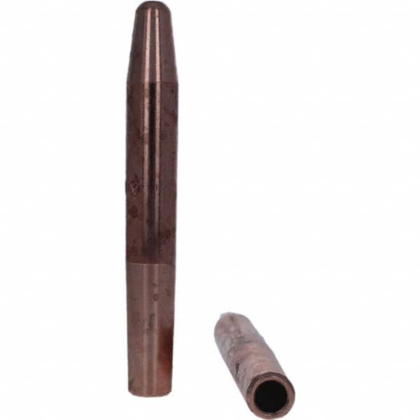 Tuffaloy - Spot Welder Tips For Use With: 4RW Electrode Holder Type: Straight Tip A Nose (Pointed) - Caliber Tooling