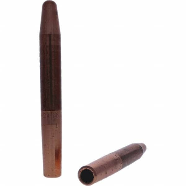 Tuffaloy - Spot Welder Tips For Use With: 4RW Electrode Holder Type: Straight Tip A Nose (Pointed) - Caliber Tooling