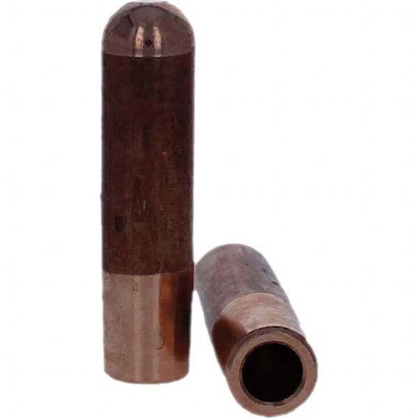 Tuffaloy - Spot Welder Tips For Use With: 5RW Electrode Holder Type: Straight Tip B Nose (Dome) - Caliber Tooling