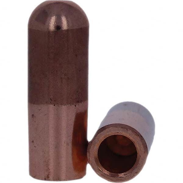 Tuffaloy - Spot Welder Tips For Use With: 5RW Electrode Holder Type: Straight Tip B Nose (Dome) - Caliber Tooling