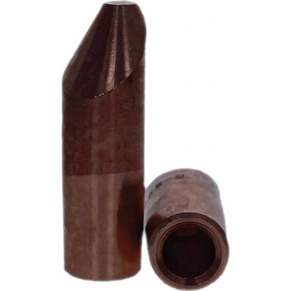 Tuffaloy - Spot Welder Tips For Use With: 5RW Electrode Holder Type: Straight Tip D Nose (Offset) - Caliber Tooling