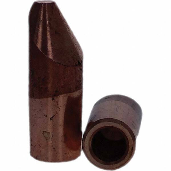 Tuffaloy - Spot Welder Tips For Use With: 5RW Electrode Holder Type: Straight Tip D Nose (Offset) - Caliber Tooling