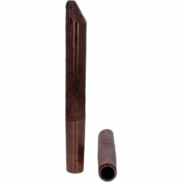 Tuffaloy - Spot Welder Tips For Use With: 4RW Electrode Holder Type: Straight Tip D Nose (Offset) - Caliber Tooling