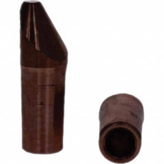 Tuffaloy - Spot Welder Tips For Use With: 4RW Electrode Holder Type: Straight Tip D Nose (Offset) - Caliber Tooling