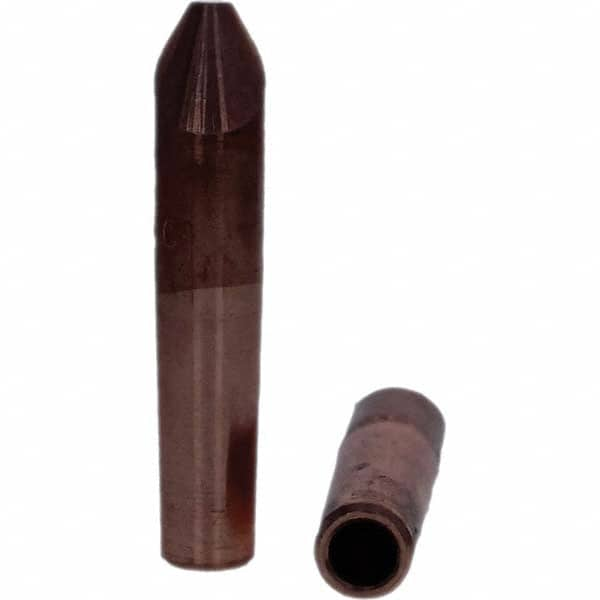 Tuffaloy - Spot Welder Tips For Use With: 4RW Electrode Holder Type: Straight Tip D Nose (Offset) - Caliber Tooling