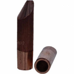 Tuffaloy - Spot Welder Tips For Use With: 6RW Electrode Holder Type: Straight Tip D Nose (Offset) - Caliber Tooling