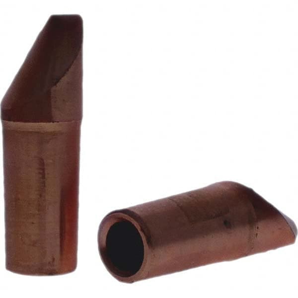 Tuffaloy - Spot Welder Tips For Use With: 4RW Electrode Holder Type: Straight Tip D Nose (Offset) - Caliber Tooling