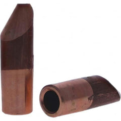 Spot Welder Tips; Tip Type: Straight Tip D Nose (Offset); Material: RWMA Class 2 - C18200; Type: Straight Tip D Nose (Offset)