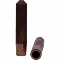 Tuffaloy - Spot Welder Tips For Use With: 7RW Electrode Holder Type: Straight Tip E Nose (Truncated) - Caliber Tooling