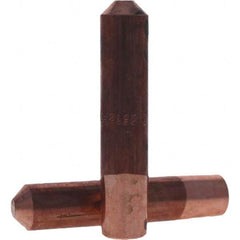 Tuffaloy - Spot Welder Tips For Use With: 7RW Electrode Holder Type: Straight Tip E Nose (Truncated) - Caliber Tooling