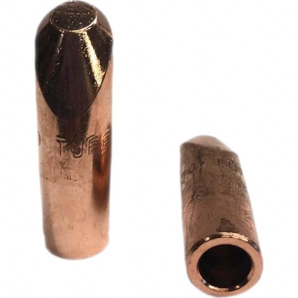 Tuffaloy - Spot Welder Tips For Use With: 5RW Electrode Holder Type: Straight Tip H Nose (Angled Offset) - Caliber Tooling