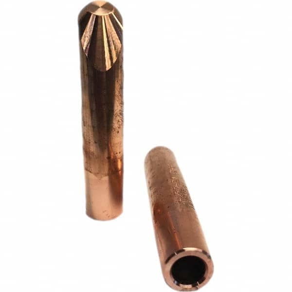 Tuffaloy - Spot Welder Tips For Use With: 5RW Electrode Holder Type: Straight Tip H Nose (Angled Offset) - Caliber Tooling