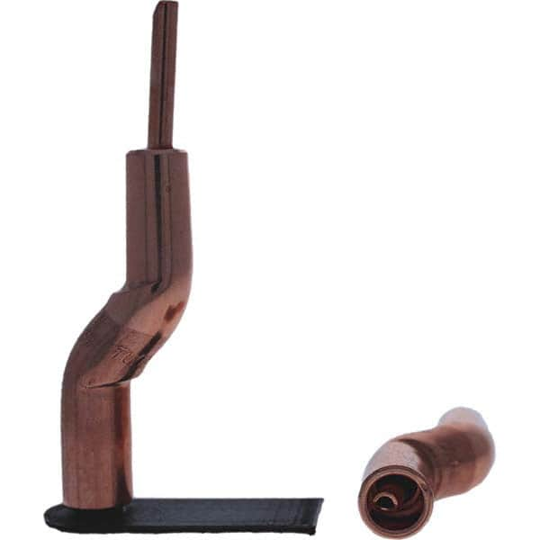 Tuffaloy - Spot Welder Tips For Use With: 4RW Electrode Holder Type: Bent Shank for 4RW Male Cap - Caliber Tooling