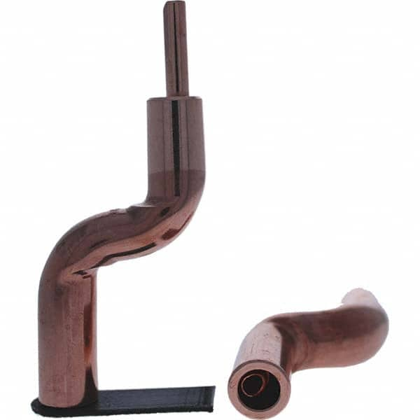 Tuffaloy - Spot Welder Tips For Use With: 5RW Electrode Holder Type: Bent Shank for 5RW Male Cap - Caliber Tooling