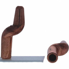 Tuffaloy - Spot Welder Tips For Use With: 4RW Electrode Holder Type: Double Bend Tip A Nose (Pointed) - Caliber Tooling