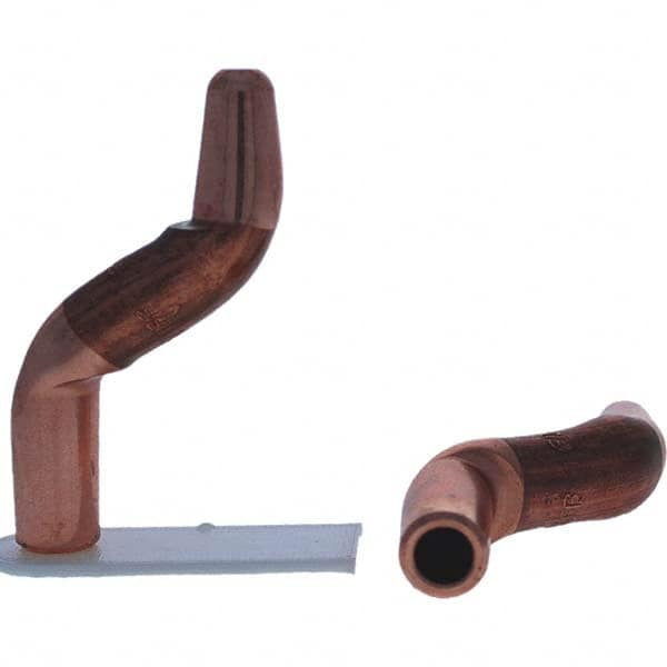 Tuffaloy - Spot Welder Tips For Use With: 4RW Electrode Holder Type: Double Bend Tip A Nose (Pointed) - Caliber Tooling