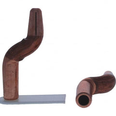 Tuffaloy - Spot Welder Tips For Use With: 4RW Electrode Holder Type: Double Bend Tip A Nose (Pointed) - Caliber Tooling