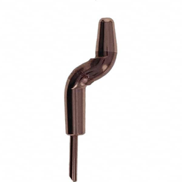 Tuffaloy - Spot Welder Tips For Use With: 4RW Electrode Holder Type: Double Bend Tip A Nose (Pointed) - Caliber Tooling