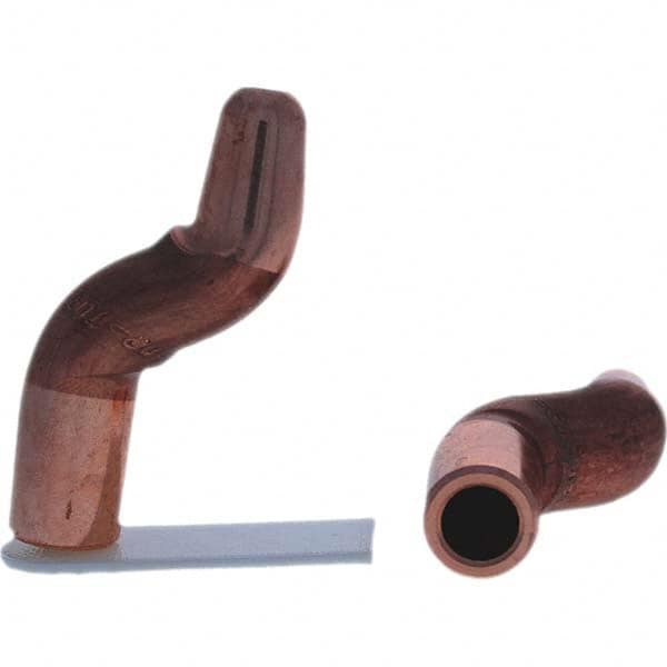 Tuffaloy - Spot Welder Tips For Use With: 5RW Electrode Holder Type: Double Bend Tip A Nose (Pointed) - Caliber Tooling