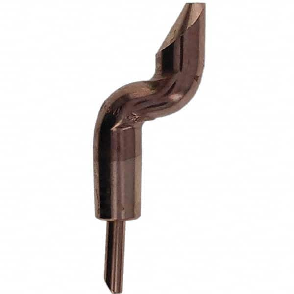 Tuffaloy - Spot Welder Tips For Use With: 5RW Electrode Holder Type: Double Bend Tip D Nose (Offset) - Caliber Tooling