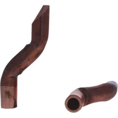 Tuffaloy - Spot Welder Tips For Use With: 5RW Electrode Holder Type: Double Bend Tip D Nose (Offset) - Caliber Tooling