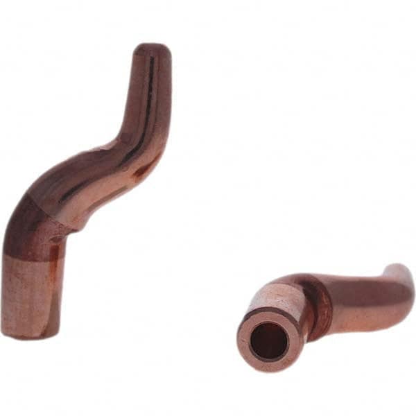 Tuffaloy - Spot Welder Tips For Use With: 5RW Electrode Holder Type: Misc Double Bend Tip A Nose (Pointed) - Caliber Tooling