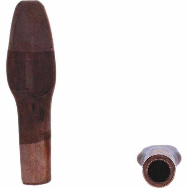 Tuffaloy - Spot Welder Tips For Use With: 5RW Electrode Holder Type: Misc Straight Tip Spade Nose - Caliber Tooling