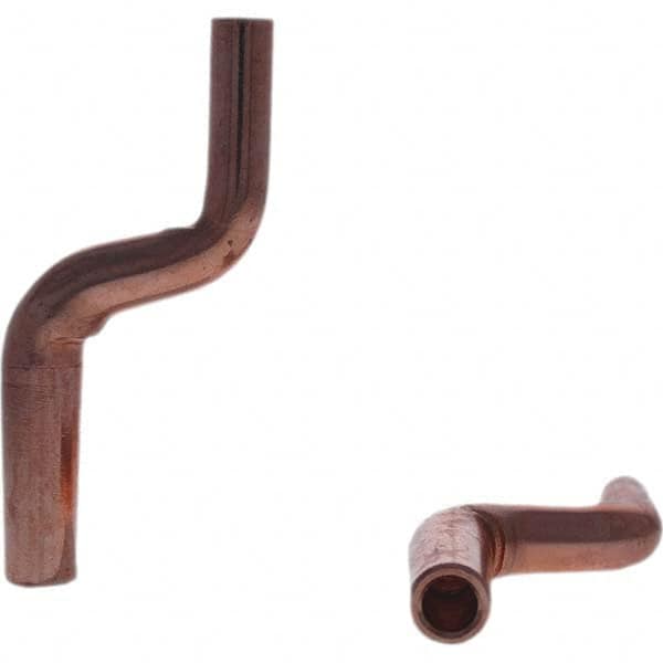 Tuffaloy - Spot Welder Tips For Use With: 4RW Electrode Holder Type: Misc Double Bend Tip C Nose (Flat) - Caliber Tooling