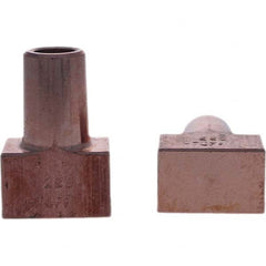 Tuffaloy - Spot Welder Tips For Use With: 5RW Electrode Holder Type: Backup Electrode Rectangular Face - Caliber Tooling