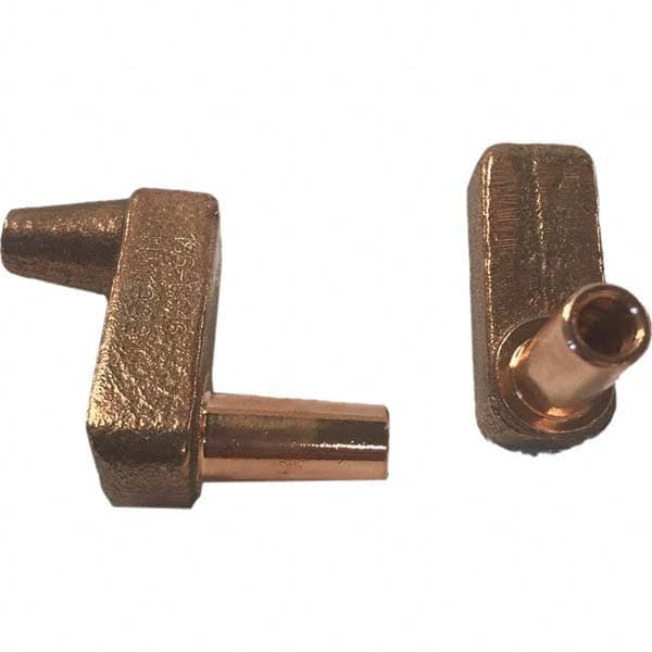 Tuffaloy - Spot Welder Tips For Use With: 4RW Electrode Holder Type: Misc Double Bend Tip E Nose (Truncated) - Caliber Tooling