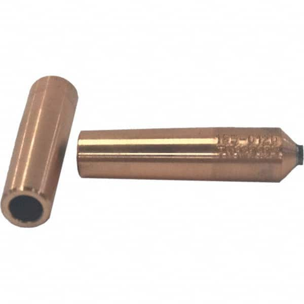 Tuffaloy - Spot Welder Tips For Use With: 4RW Electrode Holder Type: Refactory Straight Tip A Nose (Pointed) - Caliber Tooling