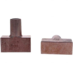 Tuffaloy - Spot Welder Tips For Use With: 5RW Electrode Holder Type: Backup Electrode Rectangular Face - Caliber Tooling