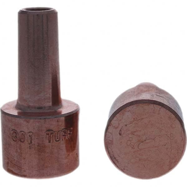 Tuffaloy - Spot Welder Tips For Use With: 4RW Electrode Holder Type: Backup Electrode Round Face - Caliber Tooling