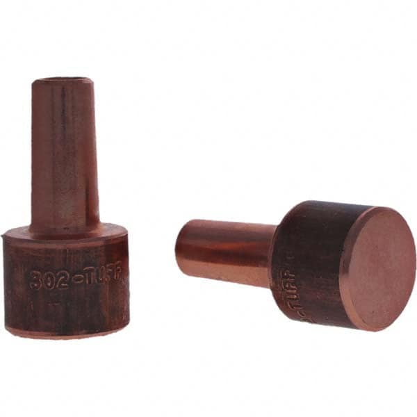 Tuffaloy - Spot Welder Tips For Use With: 4RW Electrode Holder Type: Backup Electrode Round Face - Caliber Tooling