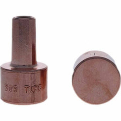 Tuffaloy - Spot Welder Tips For Use With: 4RW Electrode Holder Type: Backup Electrode Round Face - Caliber Tooling