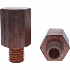 Tuffaloy - Spot Welder Tips For Use With: 5/8-11 Threaded Electrode Holder Type: Threaded Tip C Nose (Flat) - Caliber Tooling