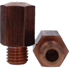 Tuffaloy - Spot Welder Tips For Use With: 5/8 - 18 Threaded Electrode Holder Type: Threaded Tip E Nose (Truncated) - Caliber Tooling