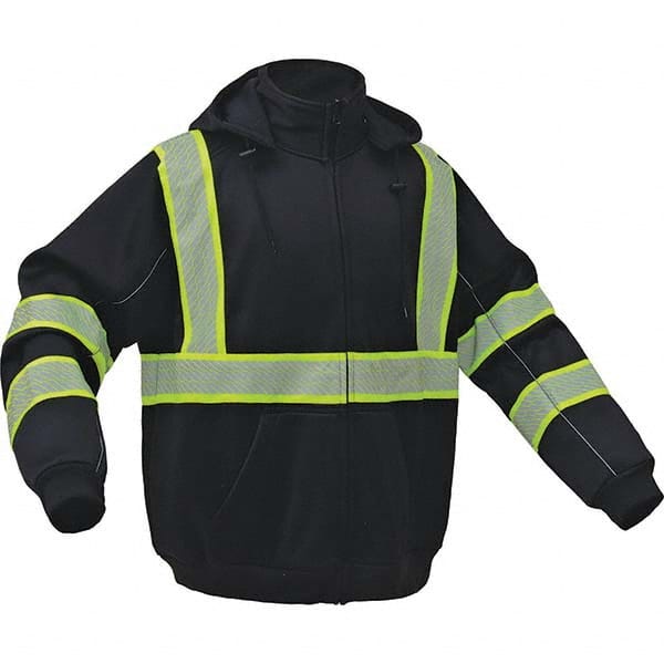 GSS Safety - Size 2XL Black High Visibility Sweatshirt - Caliber Tooling