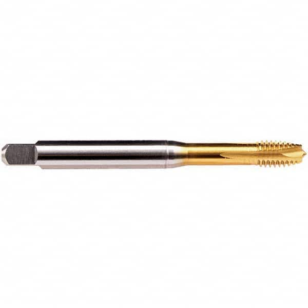 Emuge - M4x0.70 Metric 6HX 3 Flute TiN Finish HSS-E Spiral Point Tap - Caliber Tooling