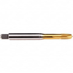 Emuge - M5x0.80 Metric 6HX 3 Flute TiN Finish HSS-E Spiral Point Tap - Caliber Tooling