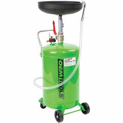 OEM Tools - Oil Drain Containers Type: Oil Drain w/Casters Container Size: 18 Gal. - Caliber Tooling