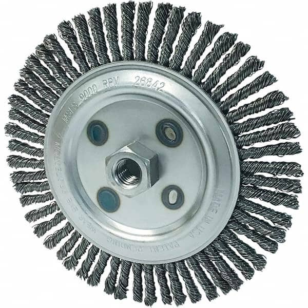 Osborn - 7" OD, 5/8-11 Arbor Hole, Stringer Bead Carbon Wheel Brush - Caliber Tooling