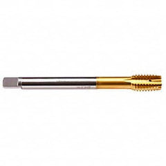 Emuge - M18x1.50 Metric Fine 6HX 4 Flute TiN Finish HSS-E Spiral Point Tap - Caliber Tooling