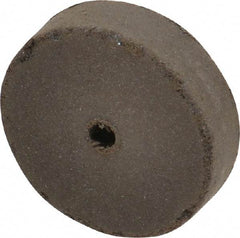 Cratex - 1" Diam x 1/8" Hole x 1/4" Thick, Surface Grinding Wheel - Medium Grade, Rubber Bond - Caliber Tooling