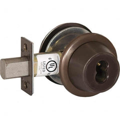 Best - Deadbolts Type: Heavy-Duty Single Cylinder Door Thickness Range: 1-3/4-2 - Caliber Tooling