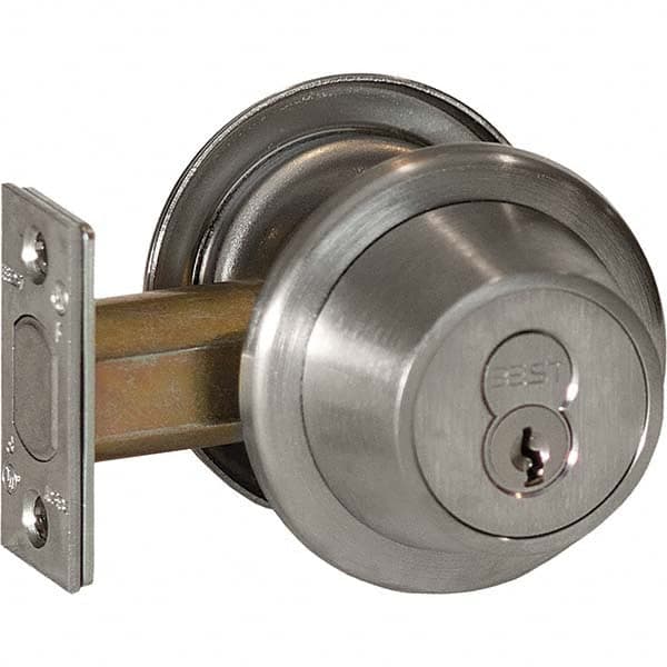 Best - Deadbolts Type: Double Cylinder Door Thickness Range: 1-3/8-2 - Caliber Tooling