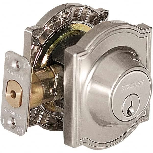 Stanley - Deadbolts Type: Single Cylinder Door Thickness Range: 1-3/8 - 1-3/4 - Caliber Tooling